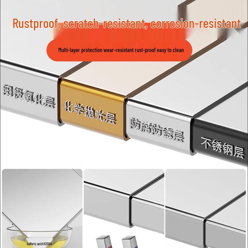 Extendable 3-Tier Kitchen Microwave Oven Storage Rack