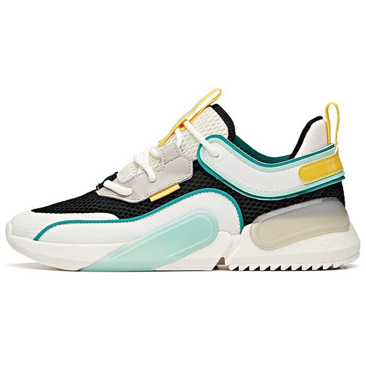 Anta Lifestyle Series Cube Reject Mediocrity Mesh Sneakers Women Sneakers White Green Black 112028888-3