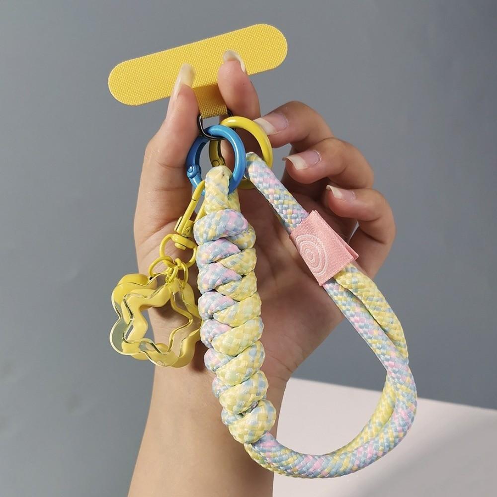 Star Keychain Woven Phone Strap Detachable Mobile Phone Charm Mobile Phone Lanyard Lanyard Patch