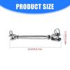 Professional Stainless Steel Jaw Turnbuckles 5Pcs Weather Resistant Elastic Regulator For Tent Anchoring Rope Tightening