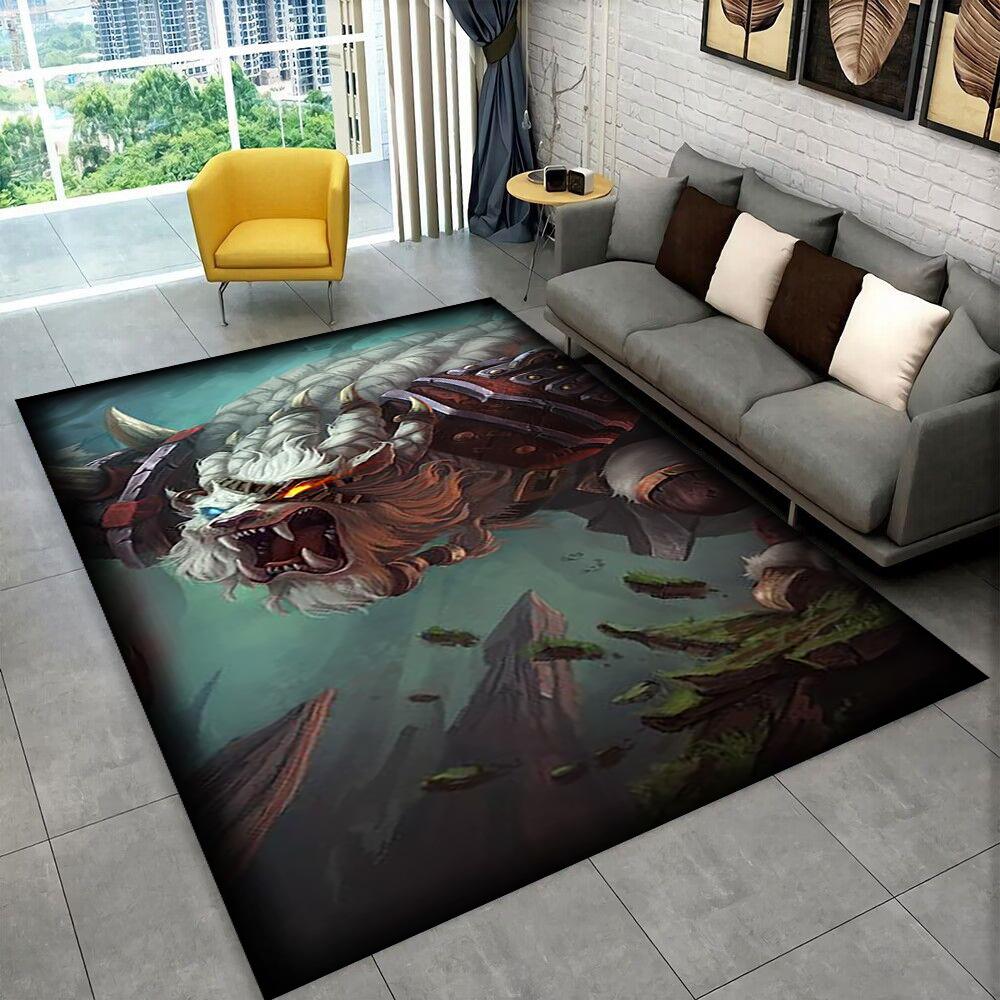 3D LOL League of Legends Jinx Game Gift Carpet Rug for Living Room Bedroom Home Sofa Decoration,kids Play Non-slip Floor Mat