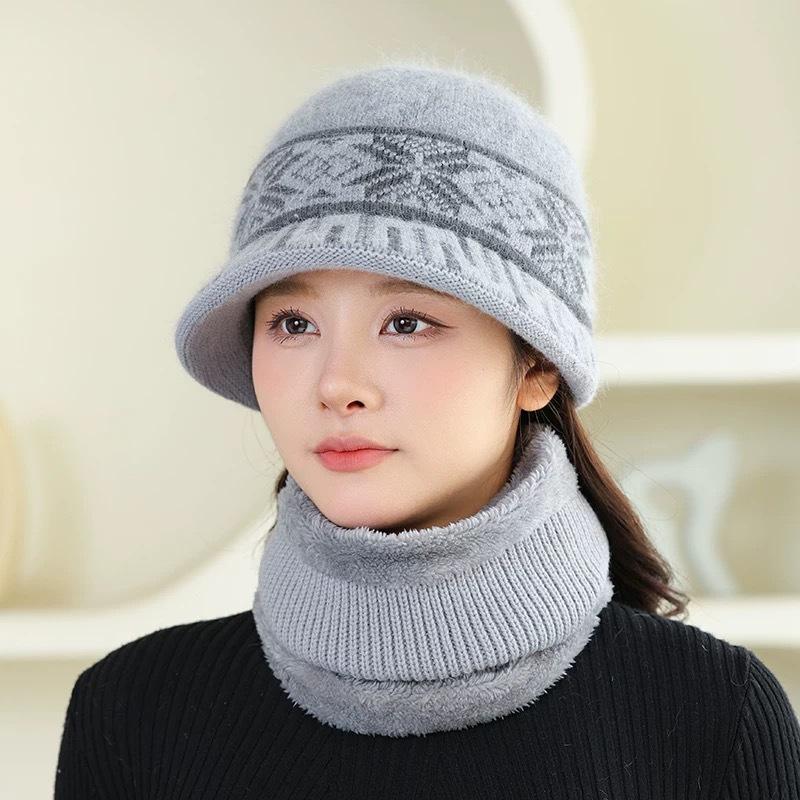 

Шляпа Женская Теплая Шерстяная Шляпа Осень и Зима Новая Шляпа-Котелок (single hat) серый