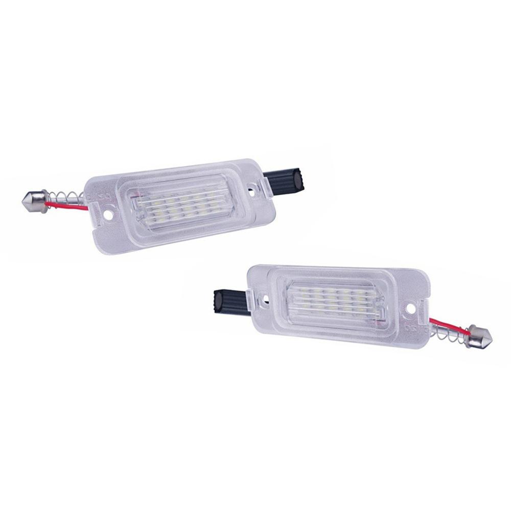 White Led License Plate Light Lamp Pair A2518200066 For Benz W164 W251 X164