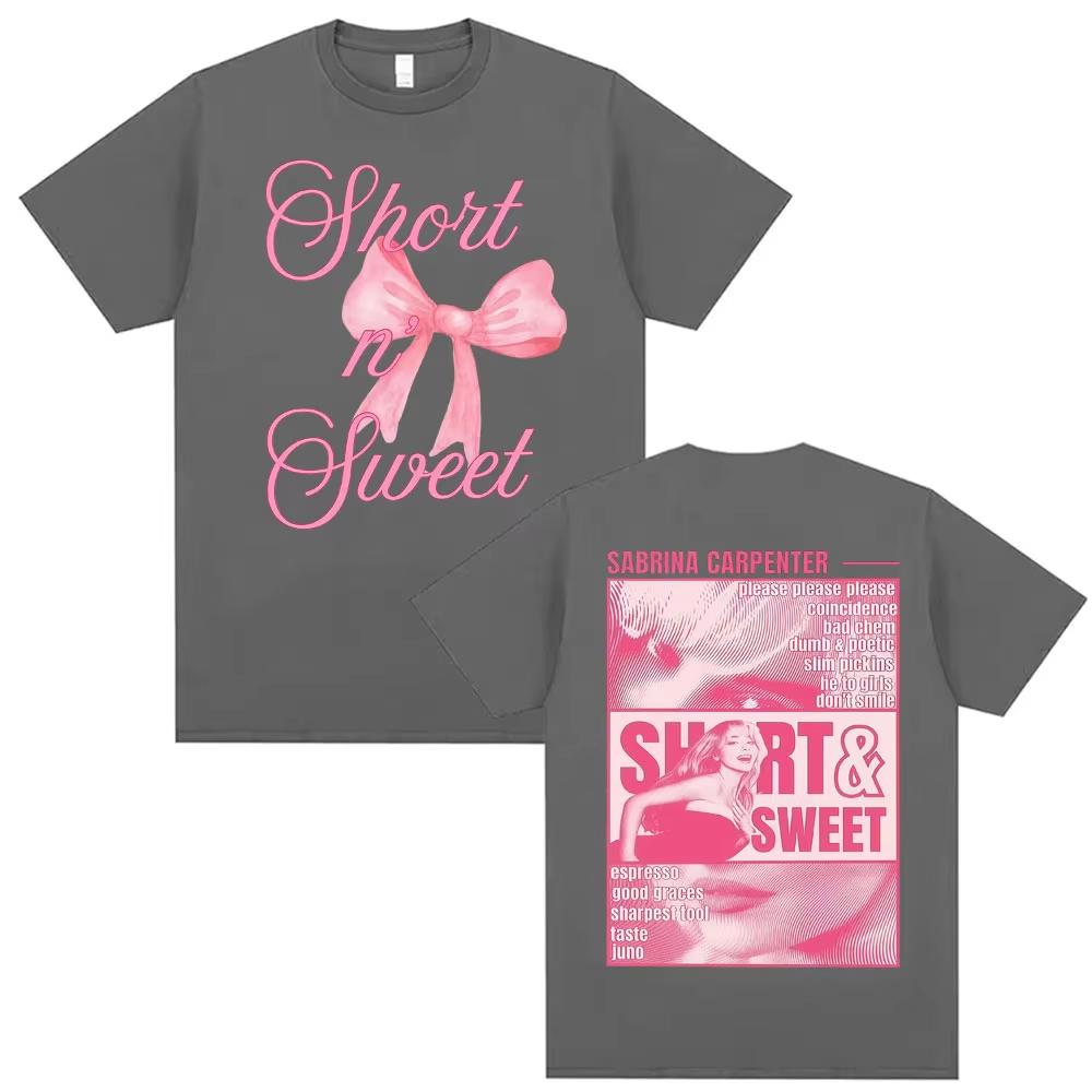 Sabrina Carpenter Short N Sweet Pop Music Fan Gift T Shirts Men Women Fashion Trending Aesthetic T Shirt Casual Cotton Top