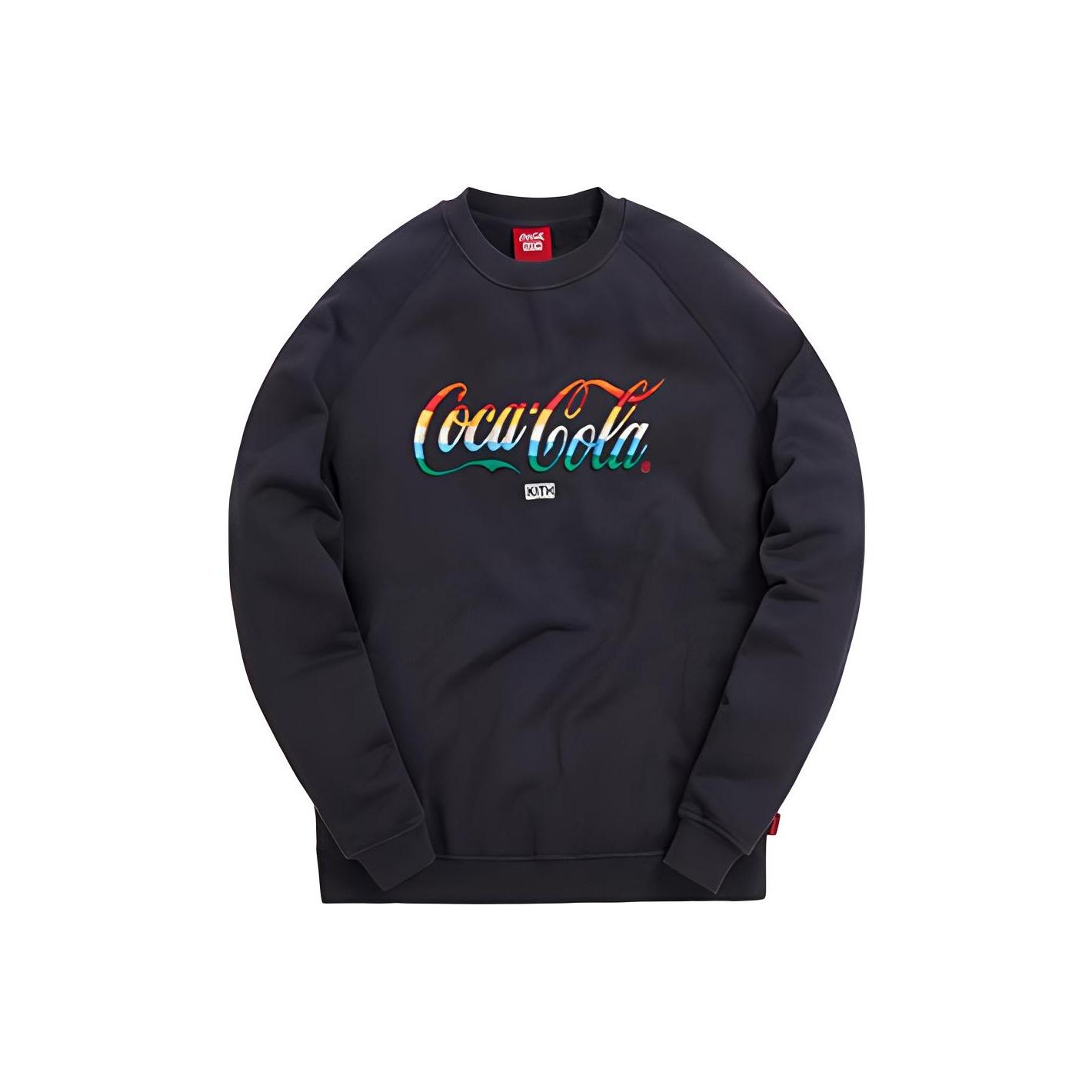 Kith Черный унисекс-топ с круглым вырезом в полоску X Coca-Cola KH2525-100 L