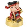 Solar Swinging God of Wealth Figurine Statue God of Fortune Car Dashboard Ornament Feng Shui Decor Gift Chinese New Year Gift