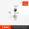 1Pcs 19/22/25mm Pipe Bracket Stainless Steel Wardrobe Hanger  for Clothes Pole Curtain Rod