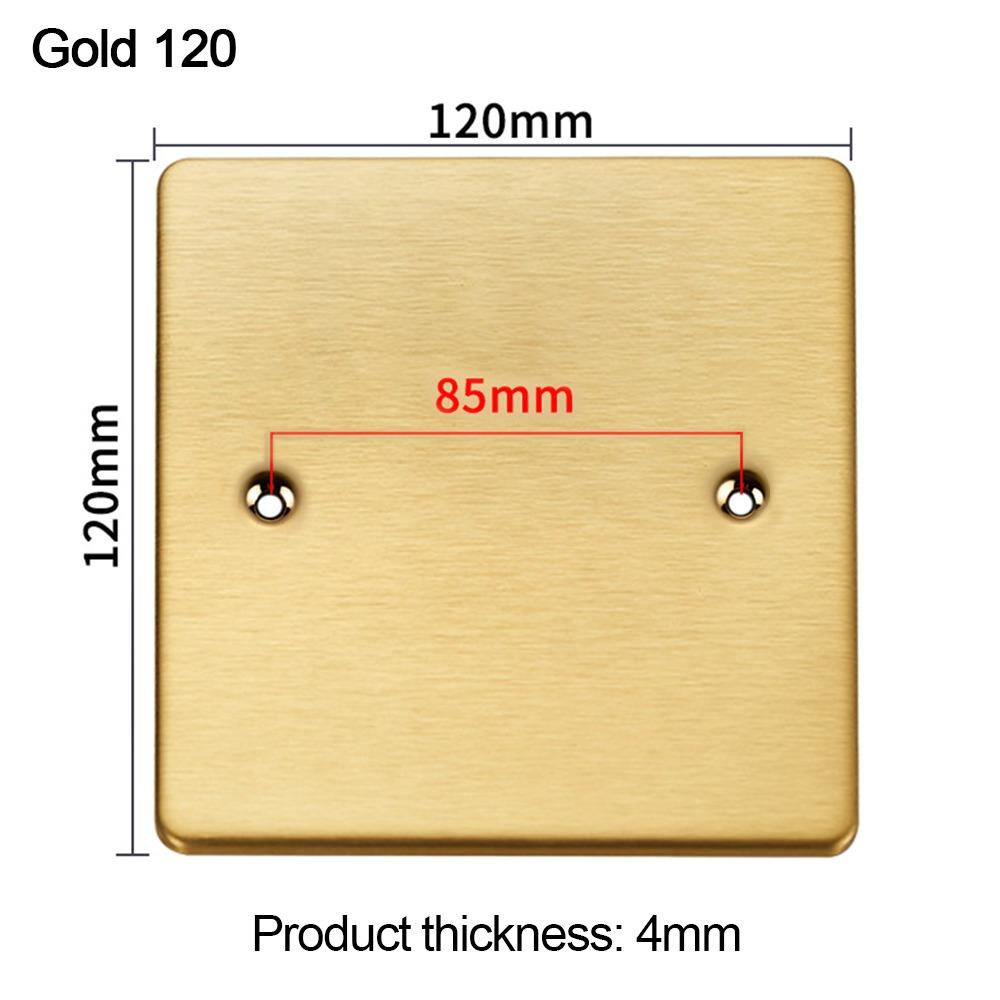 Stainless Steel Bottom Box Panel 86 /120 Type Blank Panel New Embedded Panel