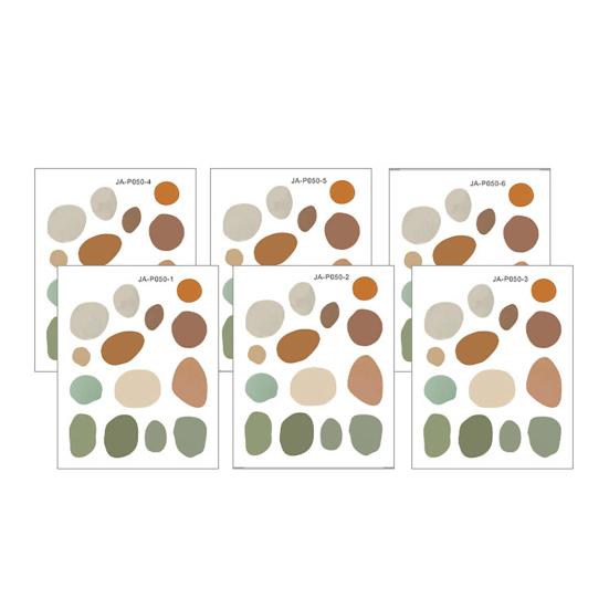 6 Sheet Irregular Polka Dots Wall Stickers, Colorful Boho Wall Decals, Peel and Stick Removable Vinyl Stickers for Playroom Bedroom Nursery