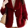Fur New Lapel Imitation Sheep Shearing Lamb Wool Granular Coat Women's Thickened Warm Young