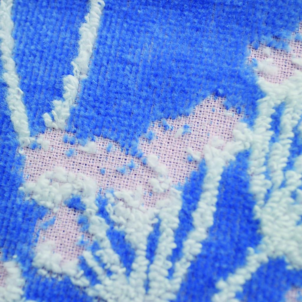 Marushin Peter Rabbit Blue Blooming Hand Antibacterial and Deodorizing 5605012200 Towel, No-Twist Yarn, Finish,
