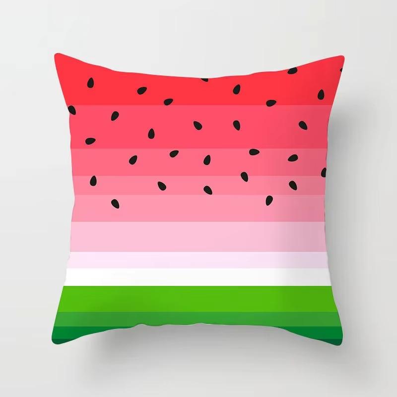 Nordic Modern Fruit Pillow Combination Orange Fruit Pattern Cushion Cover for Sofa Office Nap Decor 45x45cm