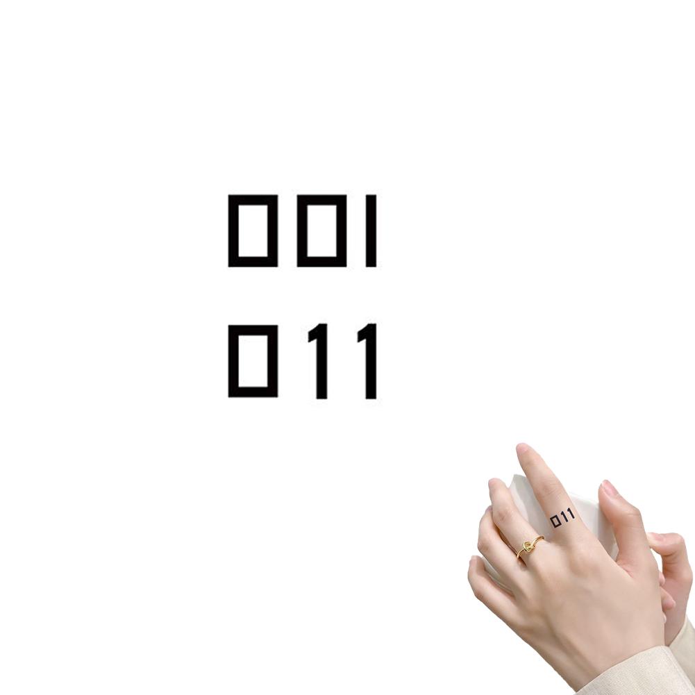 Temporary Tattoo 011 Supernatural Runes Dark Style Small Designs Safe Eco Friendly Ink Easy Apply Hand Wrist Themed TV Series