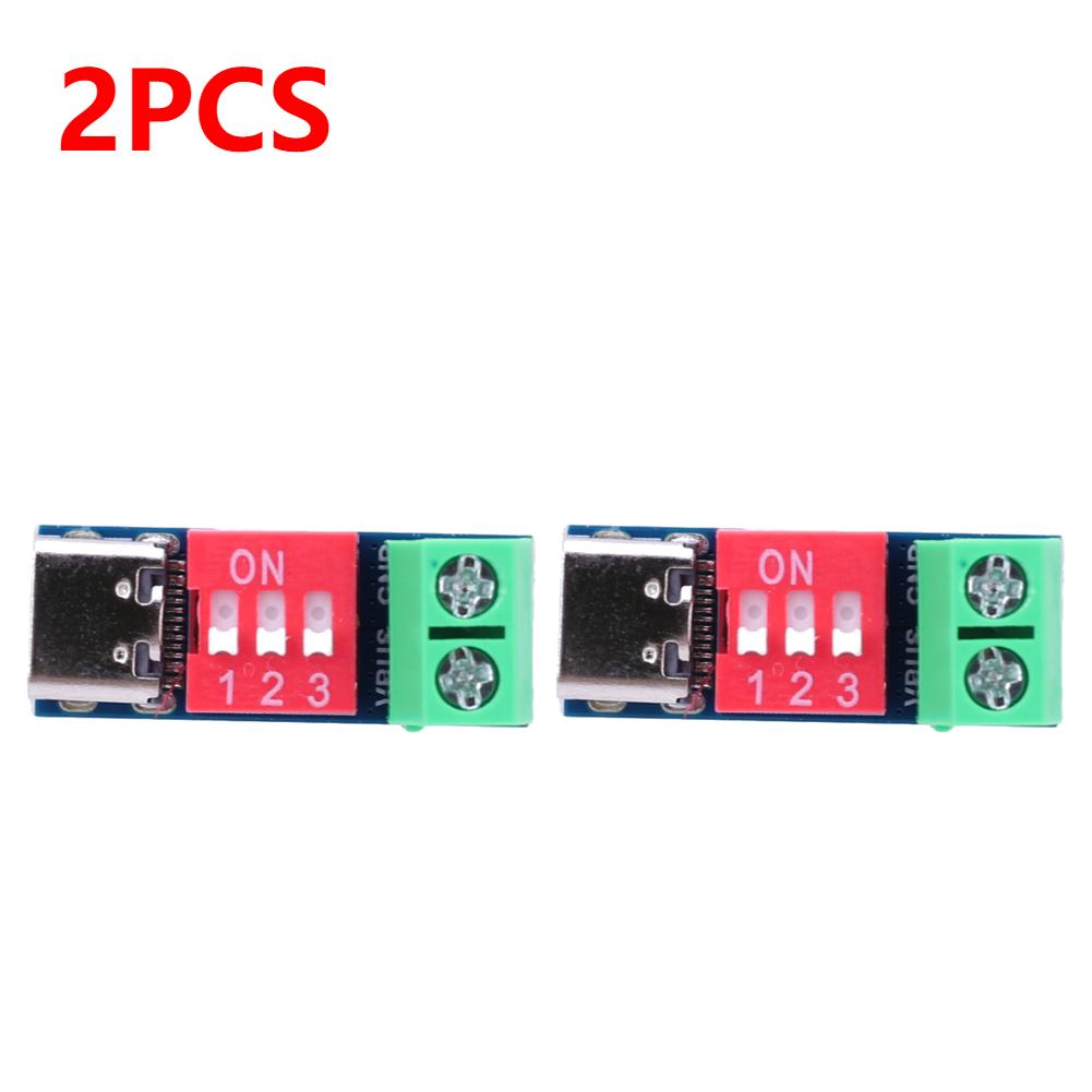 1-5pcs PD Fast Charging Test Board 5-20V Adjustable PD Trigger Module USB Type-C 100W Power Supply Tester Voltage Connetor Power