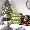 4Pcs/Set Grinch Christmas Pillow Covers For Home Farmhouse Decor Couch 45X45Cm