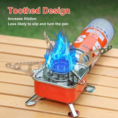 Portable Burner Camping Foldable Windproof Outdoor Gas Tank Stove for Backpacking Camping Hiking Picnic Camping Burner BBQ Grill