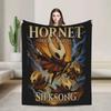 Hollow Knight Silksong Dark Fantasy Velvet Throw Blanket Gothic Home Decor Knitted Soft MultiUse Blanket for Car Bed Sofa