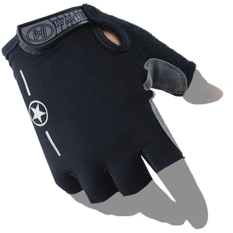 

Перчатки без пальцев Pentagram для езды на велосипеде, весна и лето, велосипед, горный велосипед, шоссейный велосипед, мотоцикл, мужские и женские, силиконовый амортизатор one size fits all чёрный