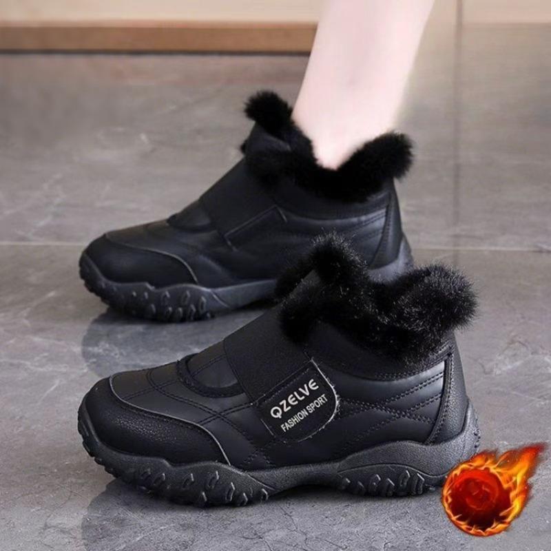 New Fleece Dad Shoes for Women s Sports, Warm, Height-increasing and Casual 40 чёрный