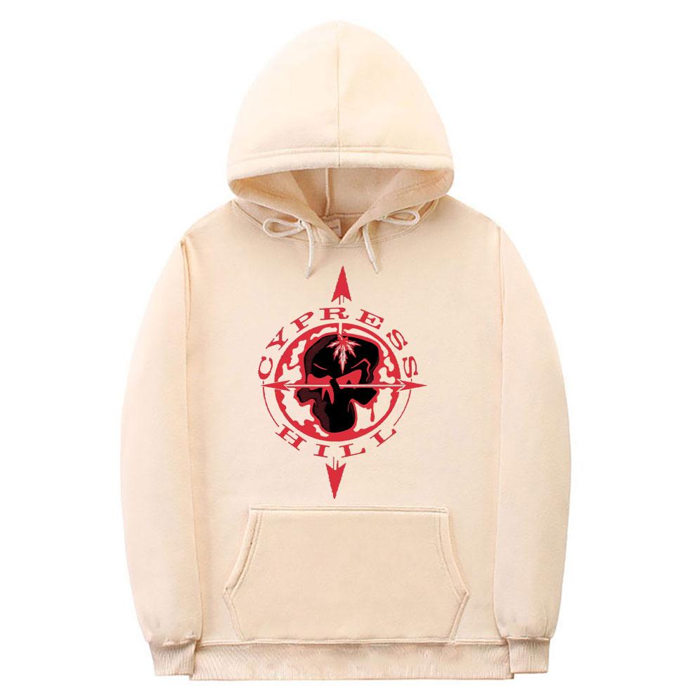 90er Hip Hop Rapper Cypress Hill Logo Grafik Hoodie Mann Lässig Übergröße Kapuzenpullover Herren Damen Mode Übergroße Hoodies