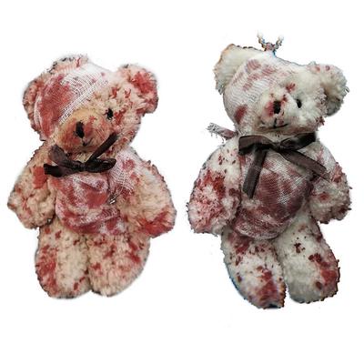 מגניב פאנק בלאדי בפלאש דוב מפתחות מחזיק מפתחות ליל כל הקדושים פצוע חיה דוב בובה טבעת מפתח