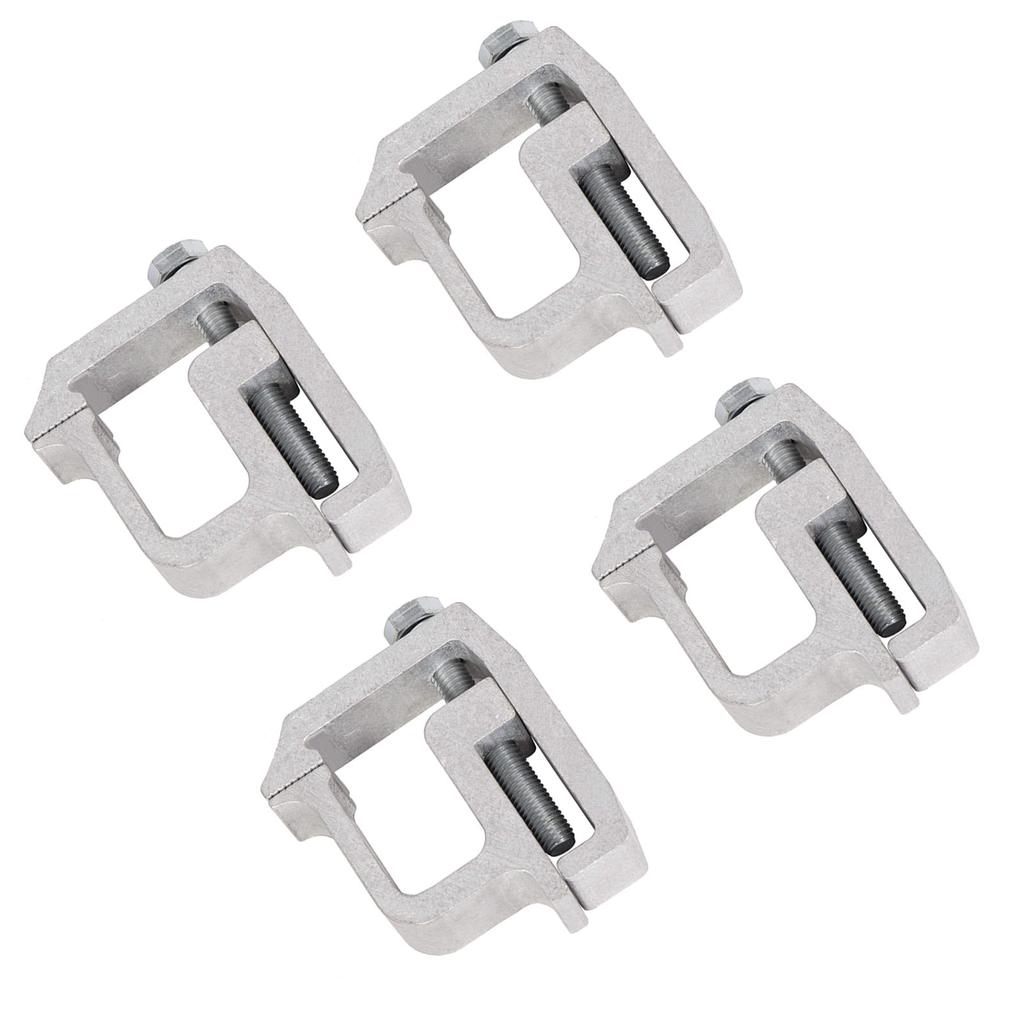 Set of 4 Utility Rail System Mounting Clamp for Truck Cap Heavy Duty Fixing TL‑2002