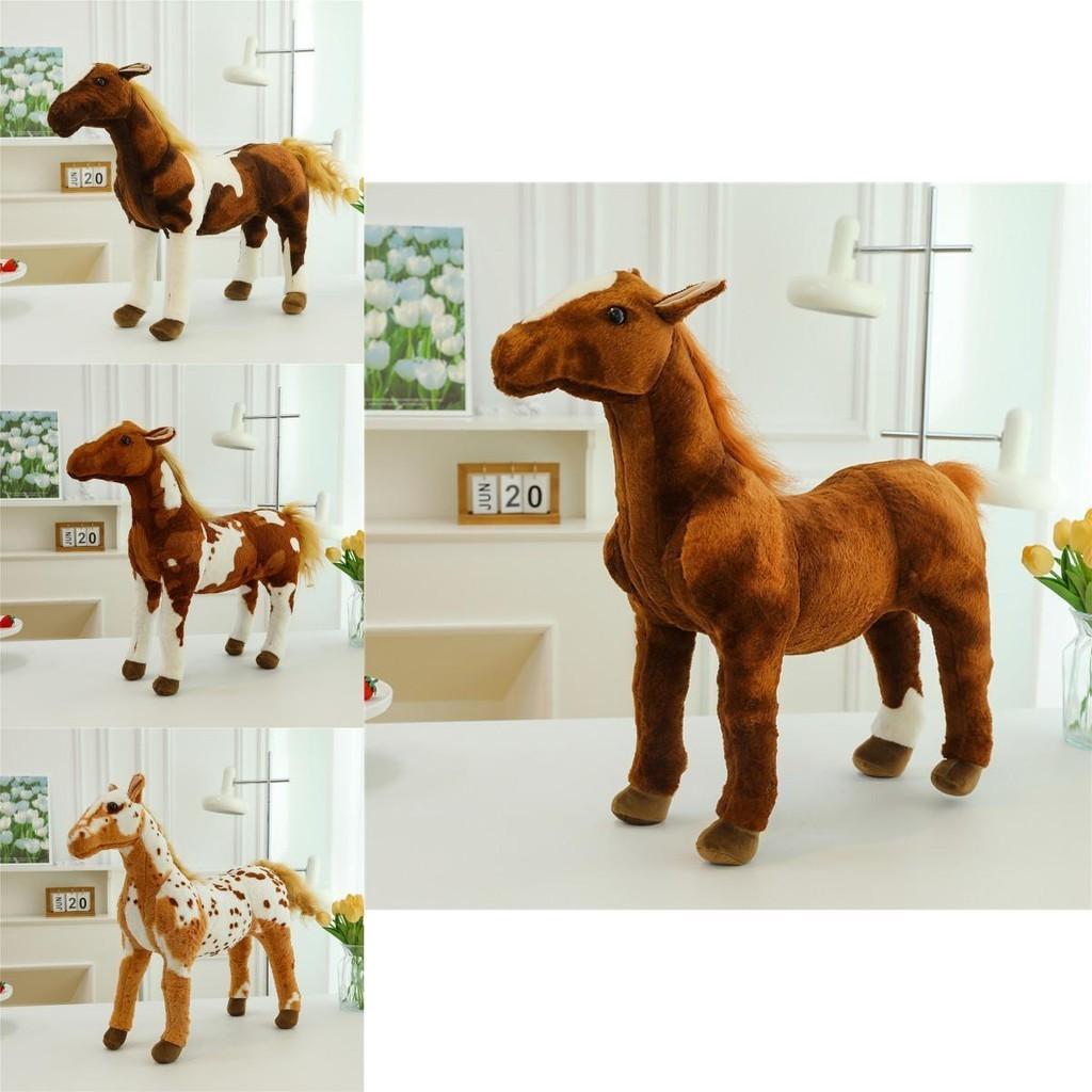 Adorable Plush Horse Toy Stuffed Animal Soft Short Plush Perfect Kids Gift Birthday Mascot
