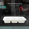 Jinmei Rectangular 3-Compartment Disposable Food Containers