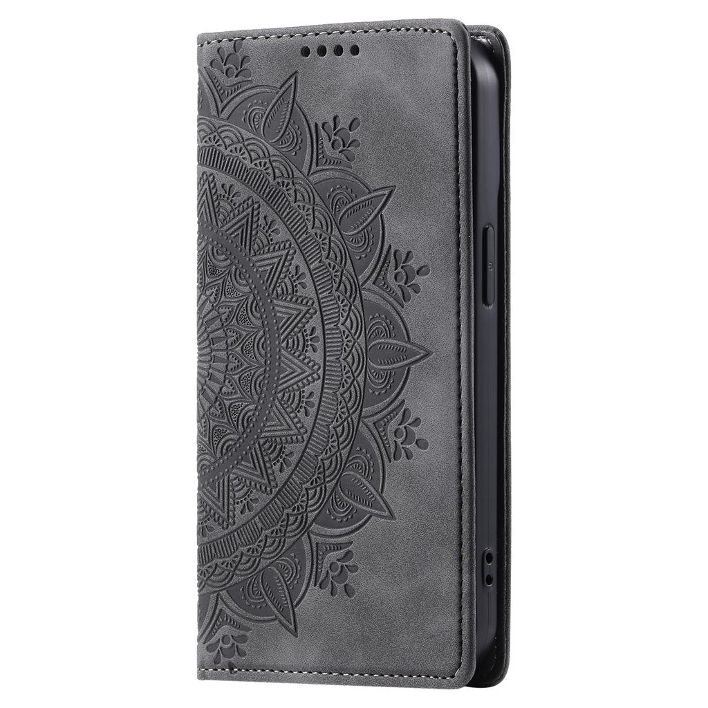 For Samsung Galaxy A55 5G Leather Case Mandala Flower Wallet Phone Cover