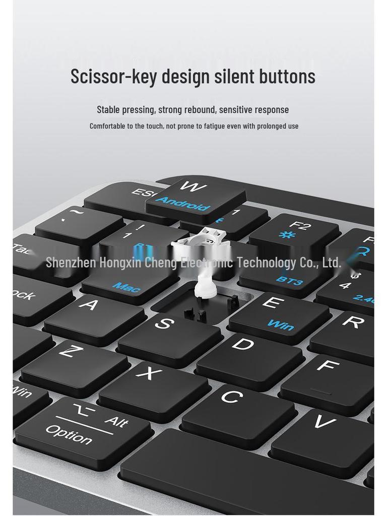 Multi-Device Wireless Keyboard & Mouse: Seamlessly Connect To Laptops, Desktops, Tablets, and Phones with Three-mode and Dual-mode Compatibility.