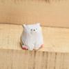 Hand Carved Wooden Bear Figurines Kids Gifts Cute Solid Wood Polar Bear Ornament Realistic Funny Mini Bear Statue Garden