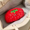 Strawberry Velvet Soft Square Pencil Case Cute Cartoon Design Student Reward Stationery Storage Pouchdirect Manufacturer