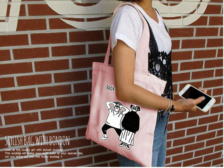 Korean Minimalist Canvas Shoulder Bag - Women's Trendy Handbag for Travel, Shopping, and School