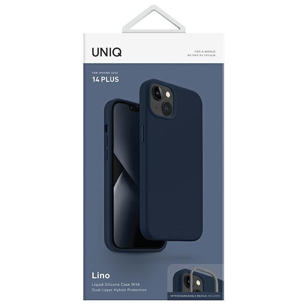UNIQ Lino iPhone 14 Plus / 15 Plus 6.7" blue/marine blue case