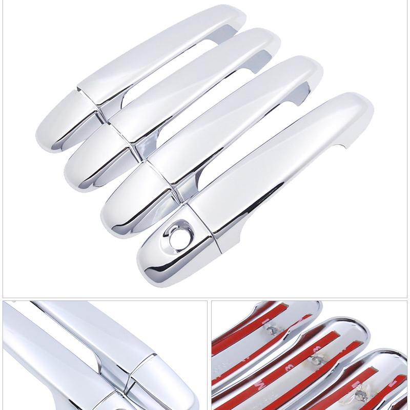 Pour Toyota Yaris Vitz XP130 2012 2013 2014 2015 2016 2017 2018 Couvercle de poignée de porte chromé Accessoires de style de voiture extérieur