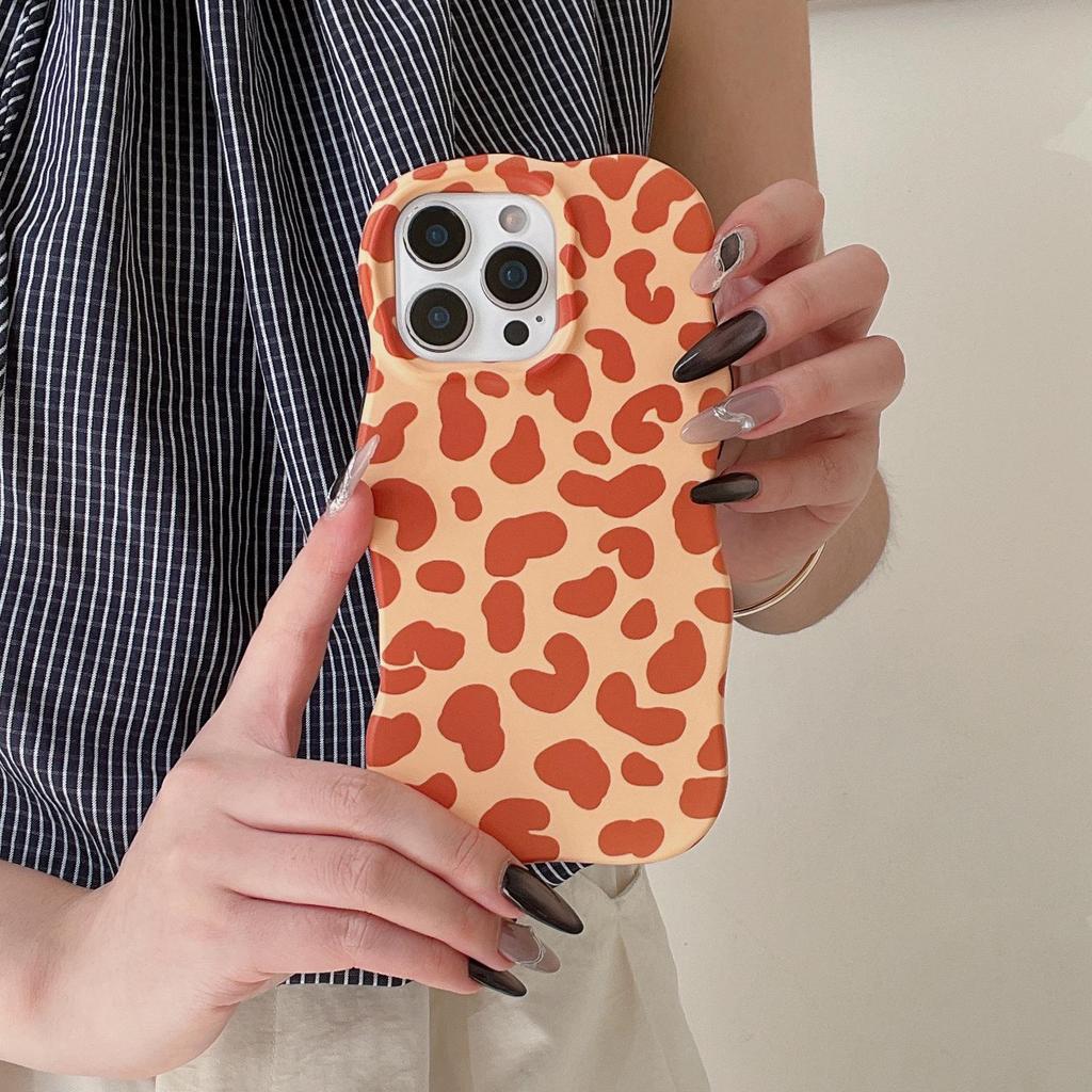 Korean Leopard Print Premium Phone Case for iPhone 17 Pro Max, 16, 14/13