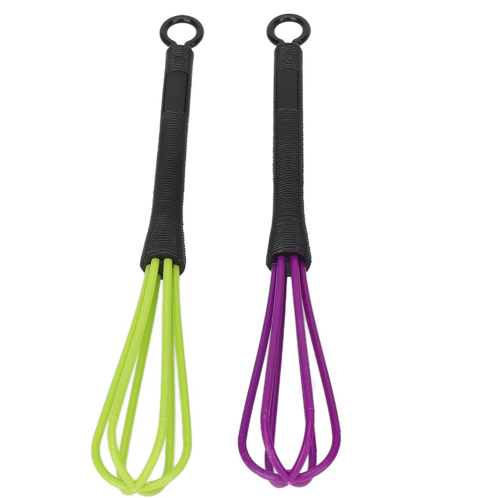 Haarfärbecreme Schneebesen Rutschfester Griff Kunststoff Ballon Schneebesen Werkzeug für Salon Küche 6 Stück