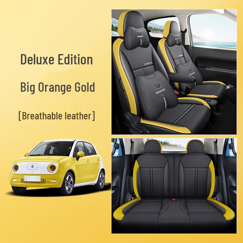 LJ Great Wall ORA Car Seat Cushion: Fashionable, Full Leather, All-Season Sports Cover.