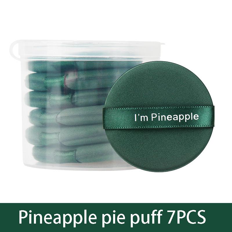 

Новая Пуховка для пудры Сухая Влажная Мягкая Толстая Кушон Красота Макияж Яйцо Ананасовый Пирог Яичный Желток Пирог Двойная Пуховка для Макияжа Лица