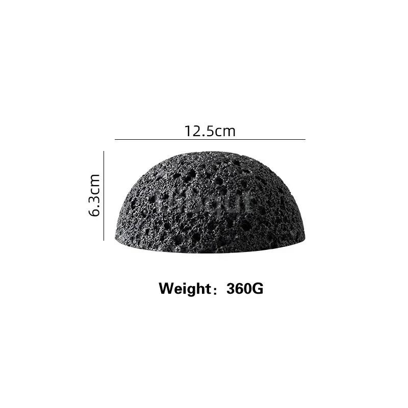 

Creative Rectangular black stone Sushi seafood Plate Molecular Cuisine Sashimi Tableware Dry Ice Japanese Dim Sum Western Dish