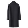 Winter Men's Long Wool Coat Pack Removable Down Liner Wool Coat Jacket