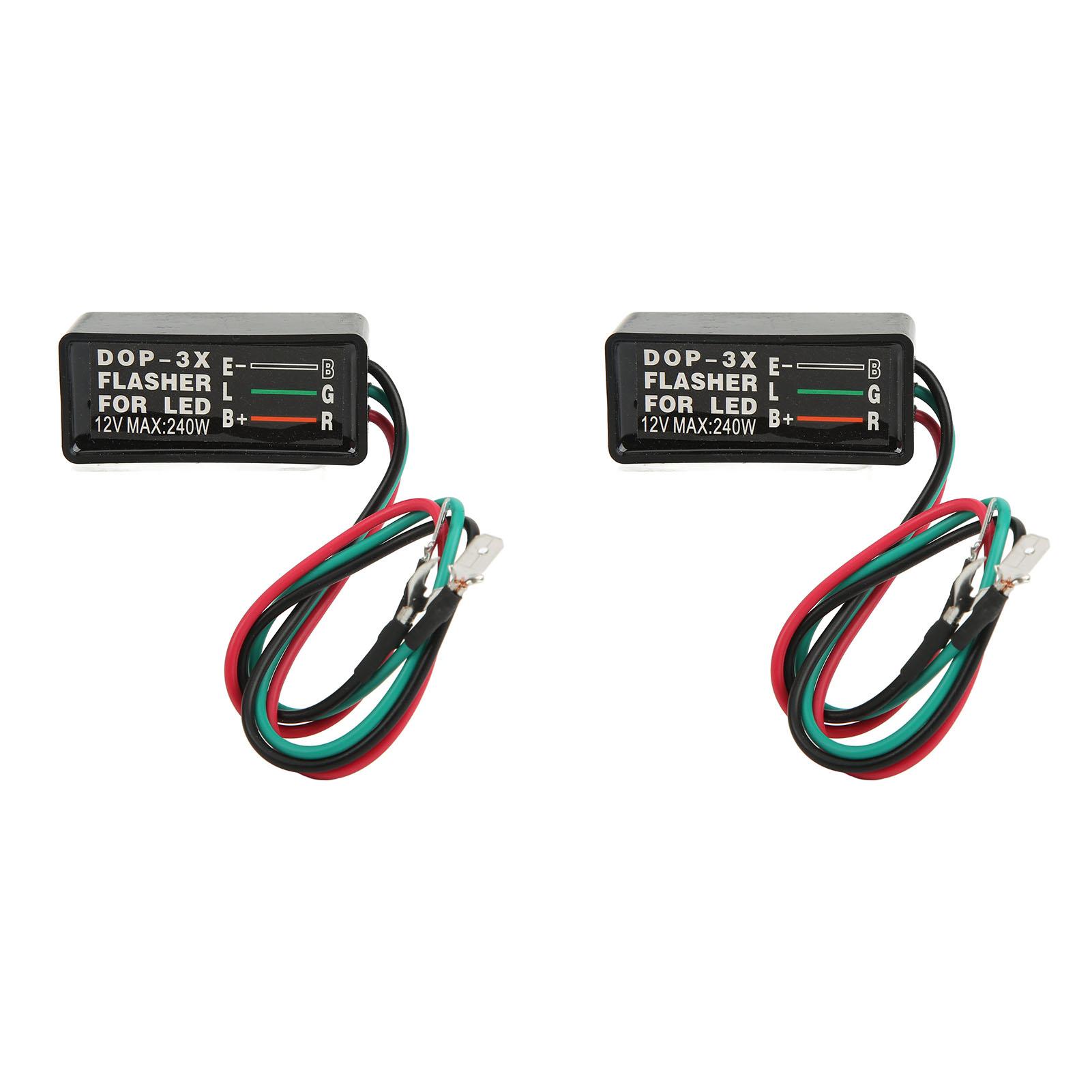 

12 В 240 Вт DOP-3X Мигалка указателей поворота Портативная Компактная структура Подходит для LED Автомобиля Мотоцикла