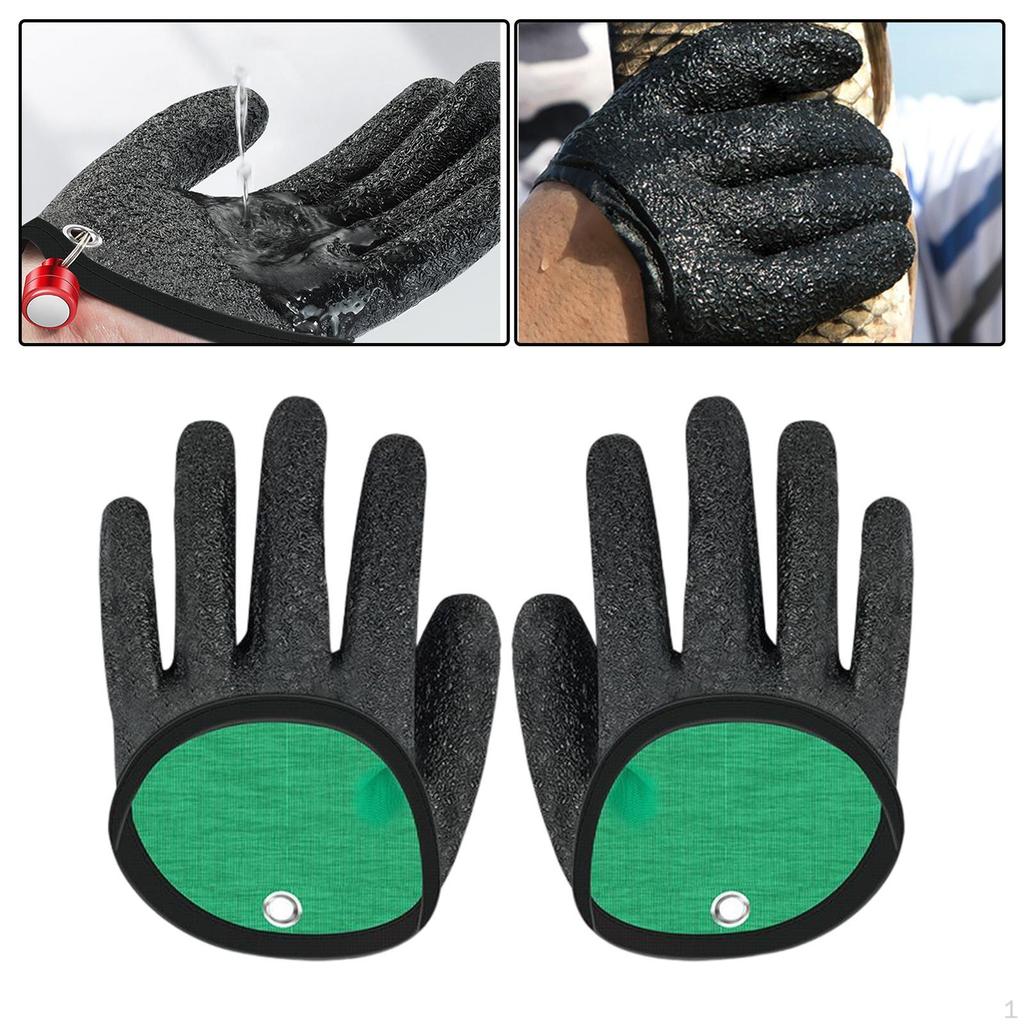 Fishing Gloves Puncture Resistant Proof Water Nonslip