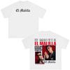 Unisex Women Hip-hop Casual T-shirts Singer El Malilla Album Print T-shirt Summer Short-sleeved Relaxed Casual Gothic Punk T-shirt