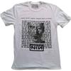 Nine Inch Nails T Shirt Head Like A Hole Band Logo Official Mens White XL