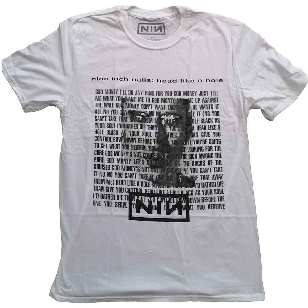

Nine Inch Nails Head Like A Hole T-Shirt White New XXXXL
