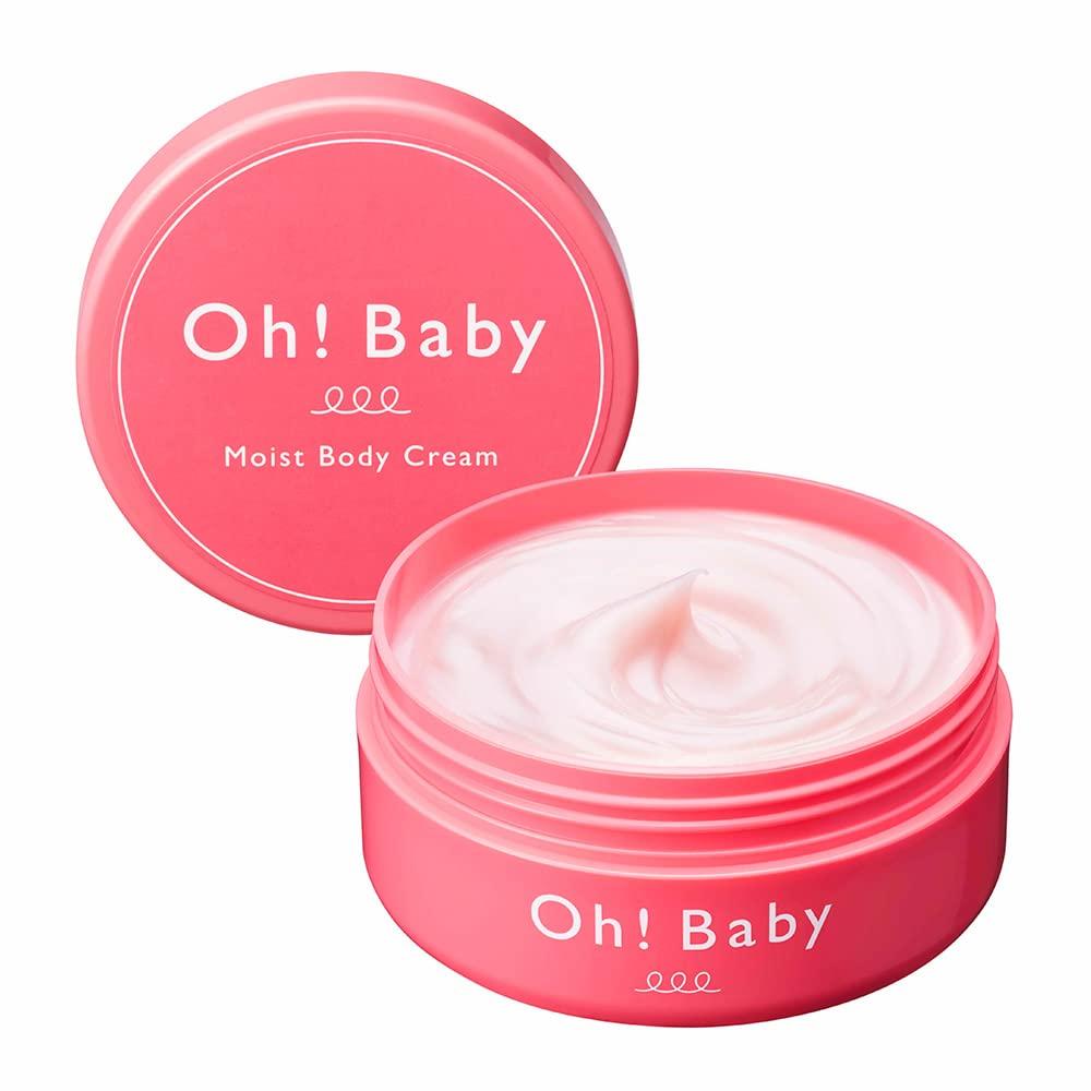 House Rose Oh Baby Moist Body Cream Moisturizing Ceramide Spring Water Ingredients Peach Scent 130g
