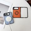Magnetic For iPhone Duo Fold Case Luxury PU Shockproof Protective Back Cover For Magsafe Wireless Charging Phone Shell Funda