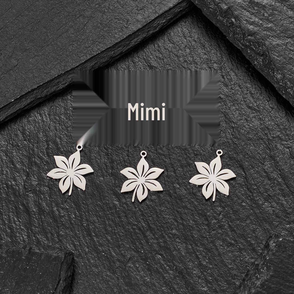 Stainless Steel Flower Stamen Pendant for DIY Necklace and Earrings