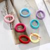 300Pcs Dopamine Gradual Change Color Seamless Hair Rope Children Hair Band High Elastic Towel Ring Candy Color Headband Hair Accessories